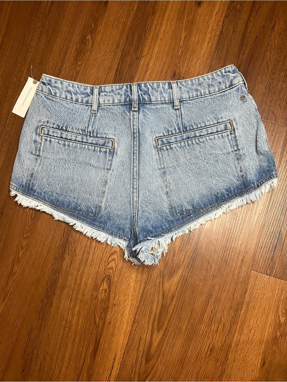 Anthropologie Pilcro Size 29 Pitched Micro Denim Shorts Blue Jean NEW - Picture 5 of 7